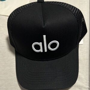 ALO Yoga Black Trucker Hat